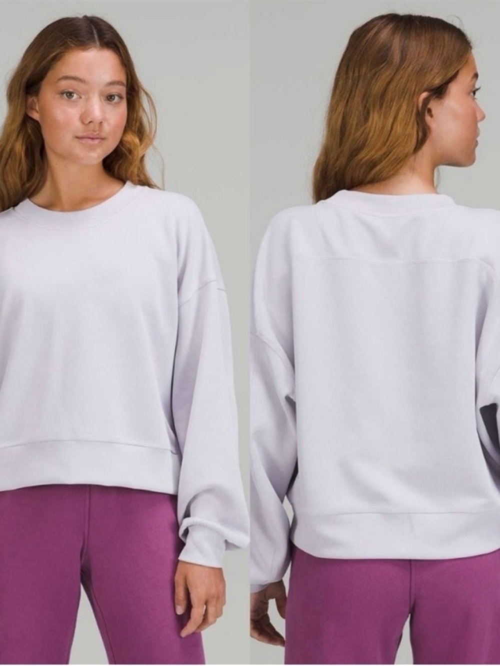 lululemon athletica Perfectly Oversized Cropped Softstreme Lilac